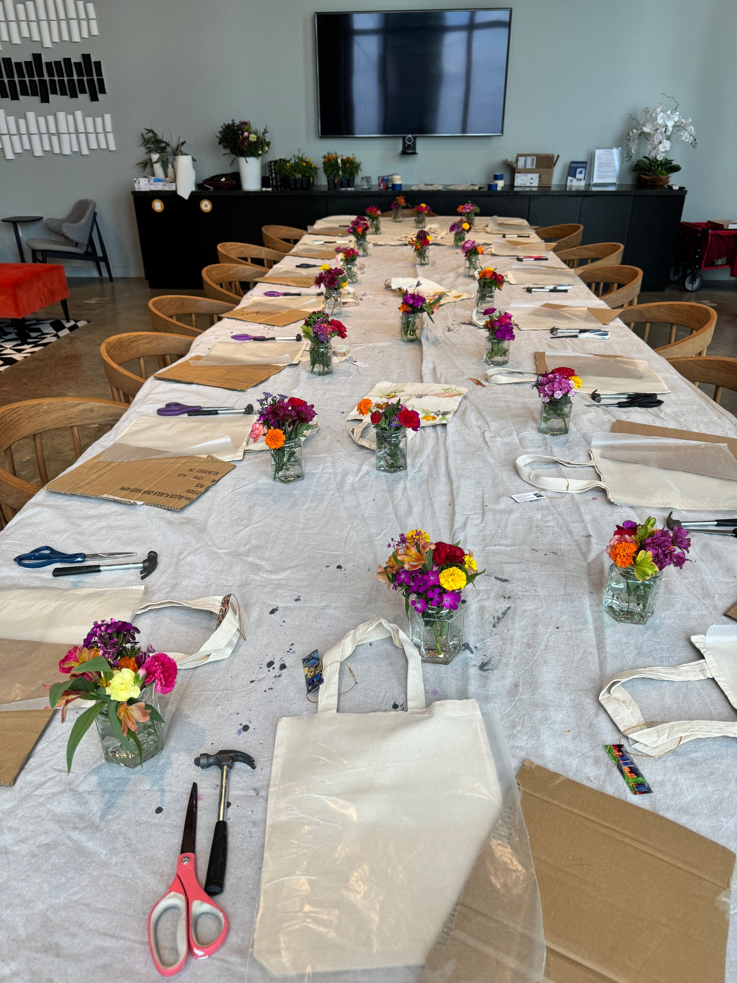 Art Cellar Houston's Painted Canvas Tote