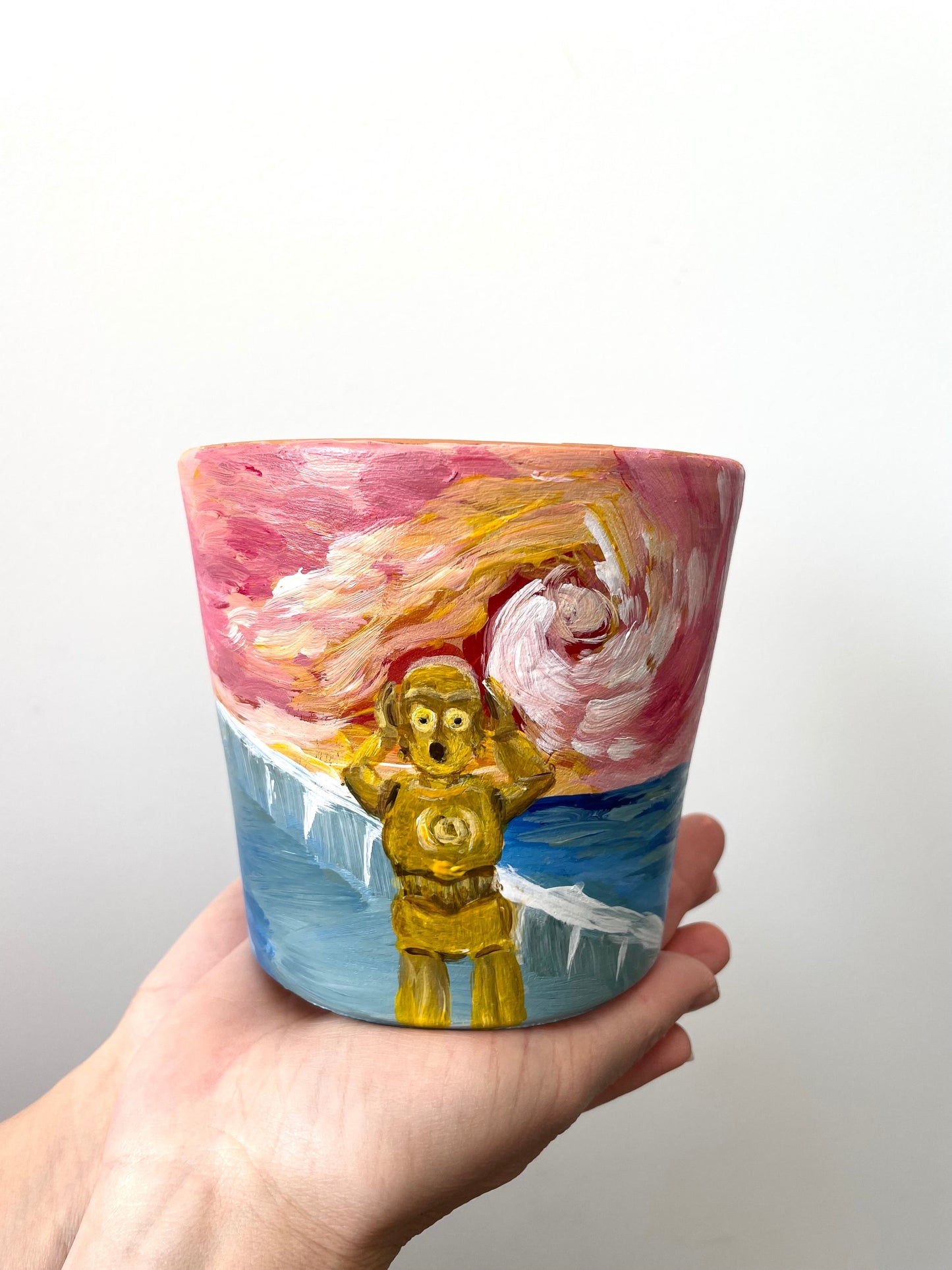 Painted Pots and Seed Planting