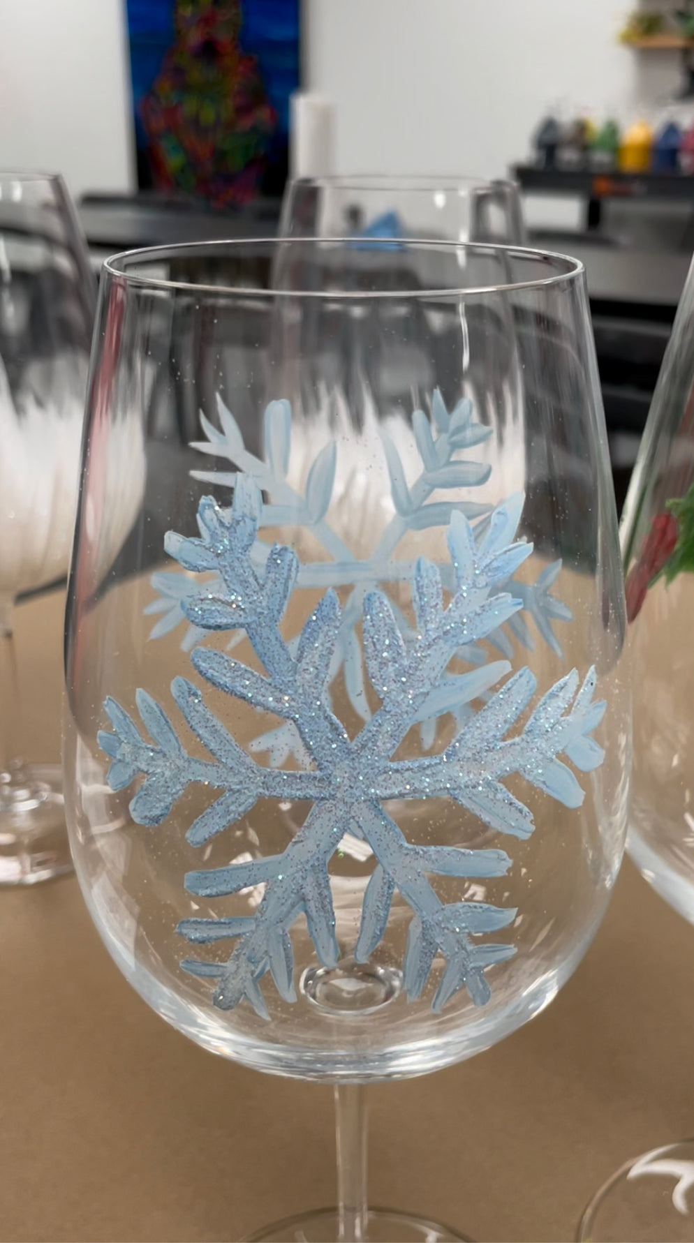 DIY Painted Glass Holiday Edition Painting Kit, Art Cellar Houston