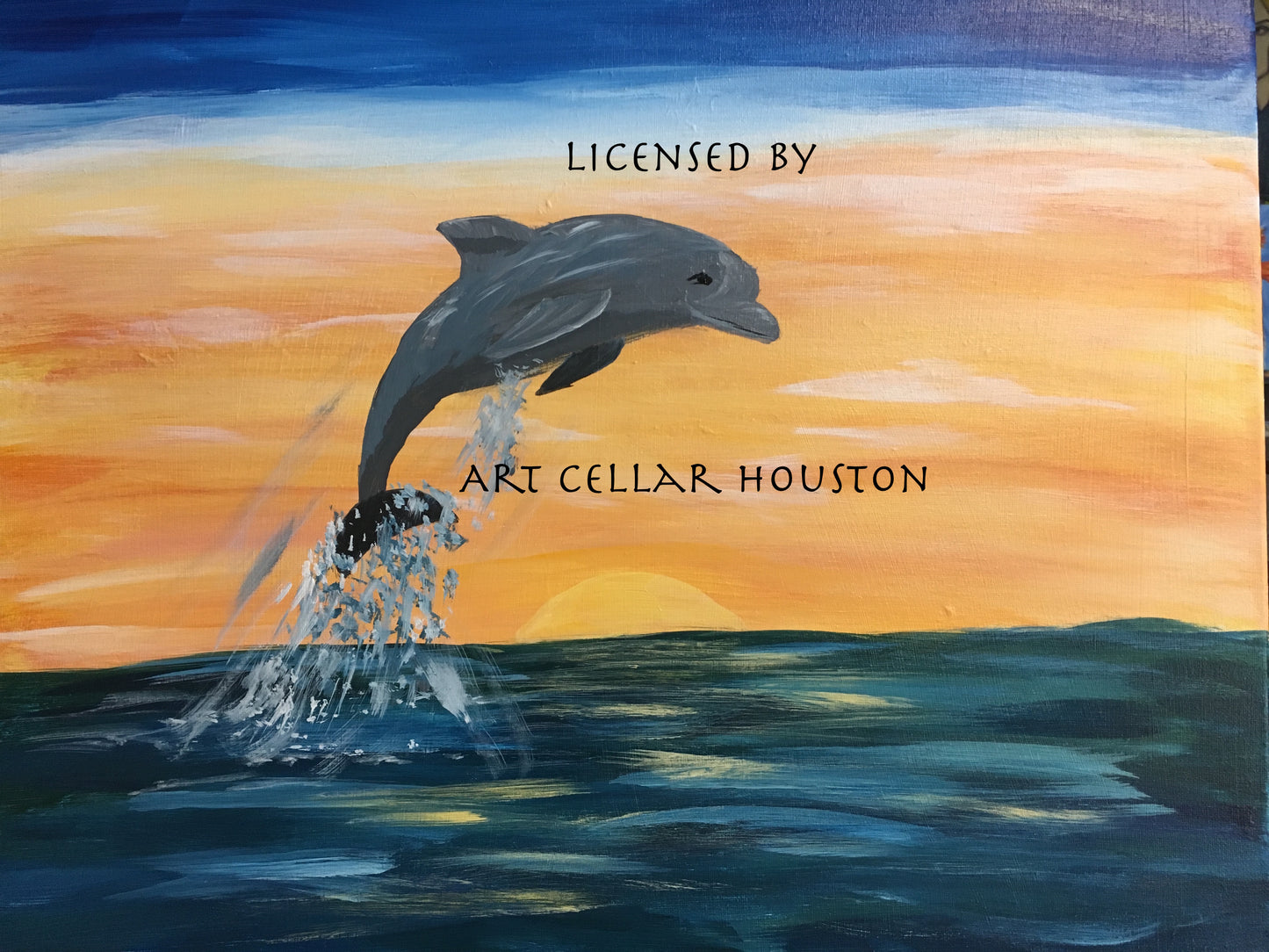 Wed, May 28th, 4-6p “A Dolphin Day” Houston Public Kids Painting Class