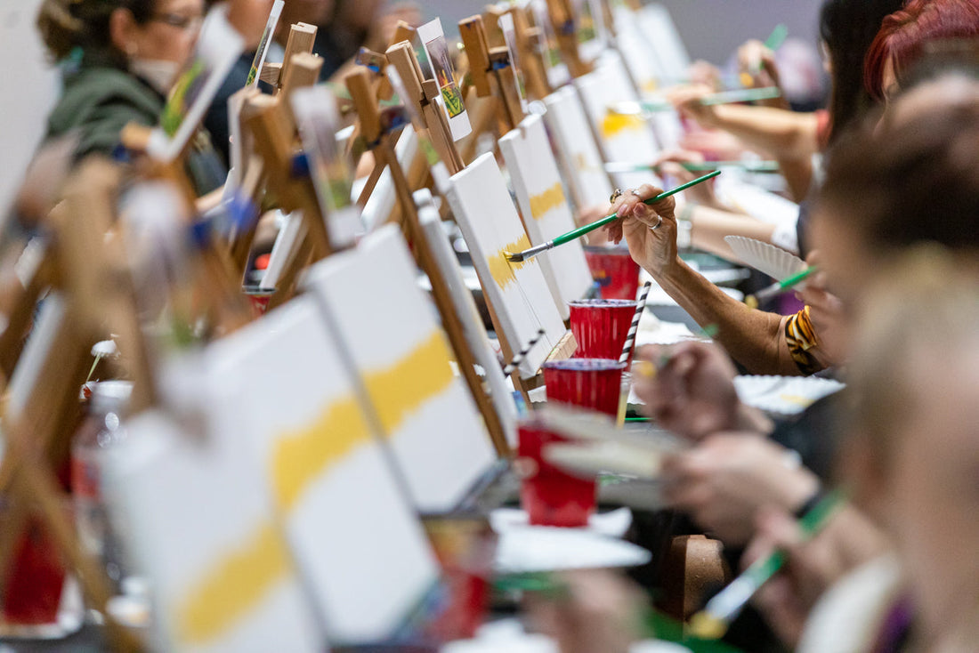 Hosting a Paint & Sip Team-Building Event
