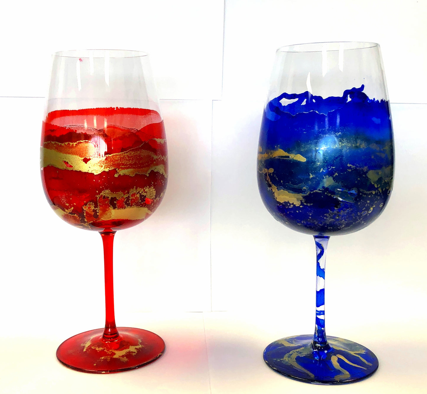 Alcohol Ink on Glass