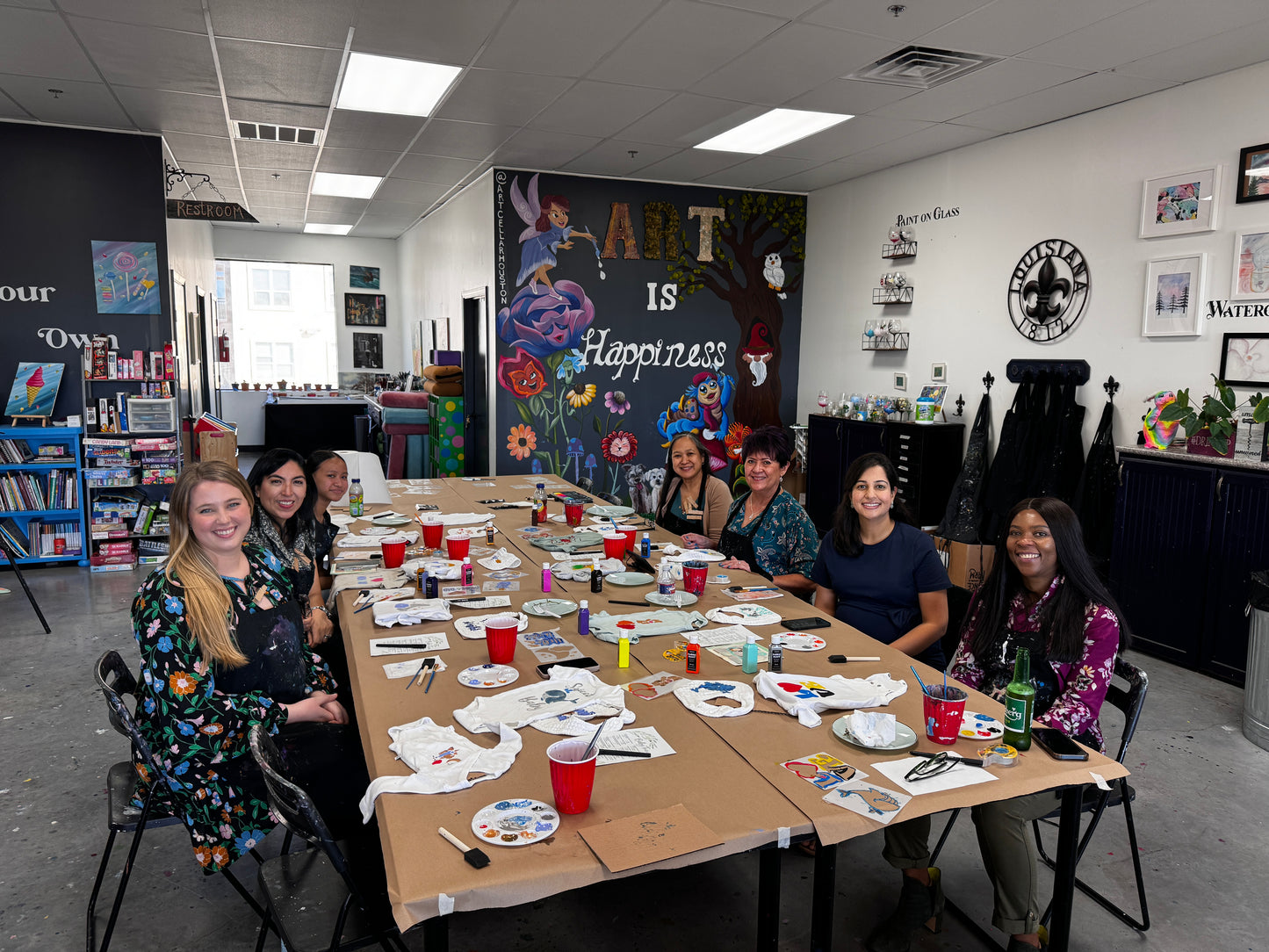 Sat, Aug 23rd, 10A-12P “Rainy Night” Private Houston Mobile Painting Party