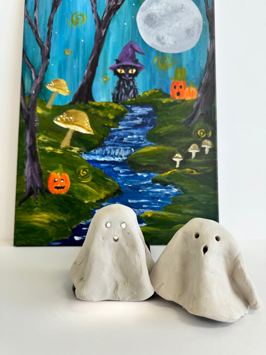 Sat, Oct 18th, 930-1130a “Pumpkin & Boo Lights” Public Houston Kids Art Class