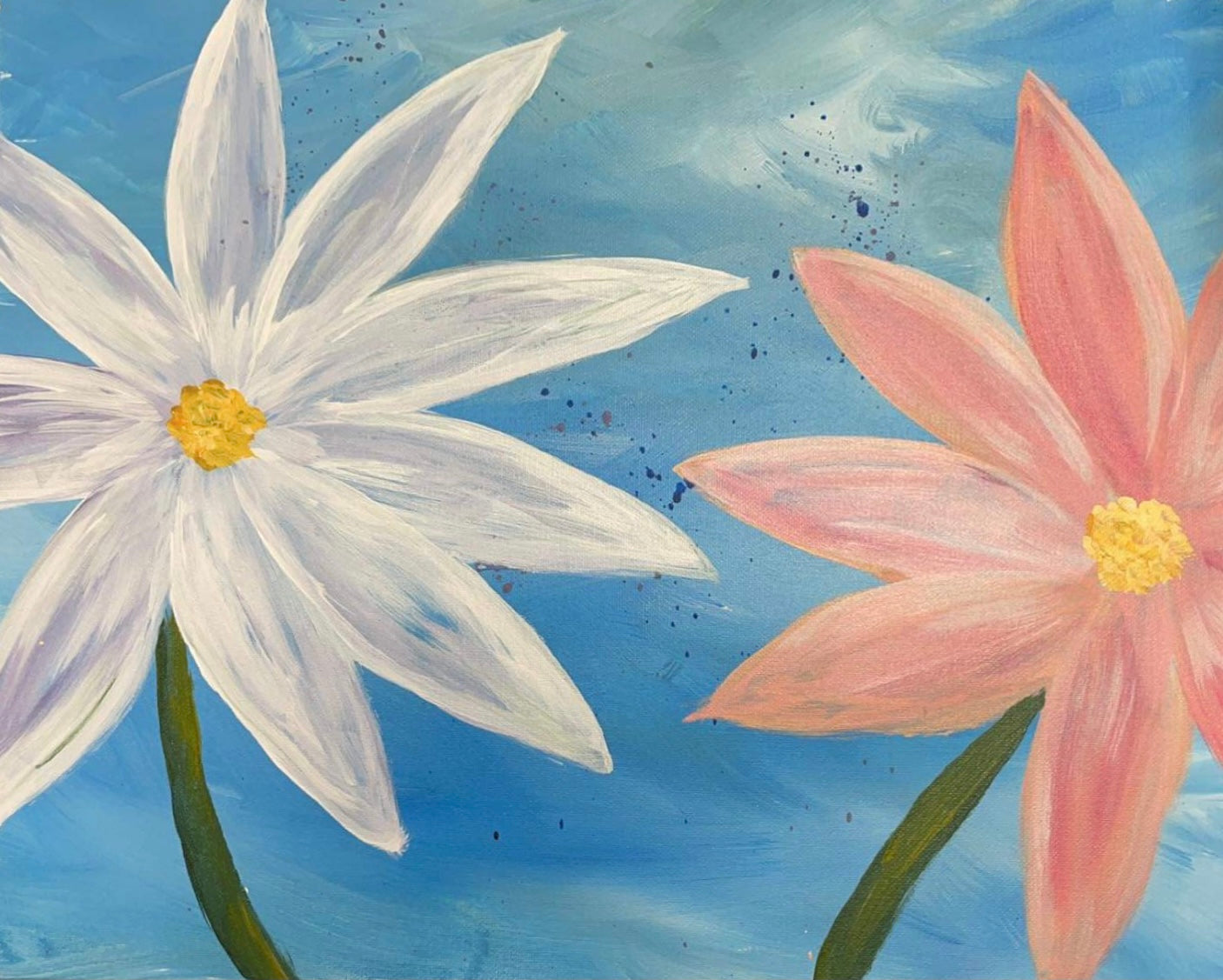 Wed, Sep 6th, 4-6P “Kids Paint: Daisy Power” Public Houston Painting Class