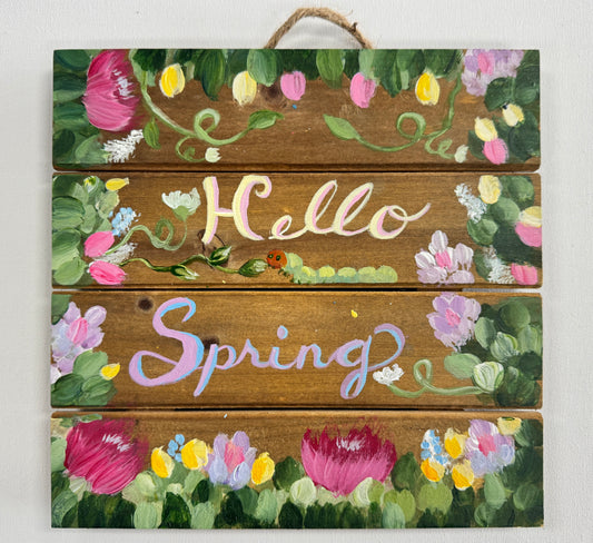 Fri, Apr 5th 7-930p, "Hello Spring" Public Wine & Paint Class