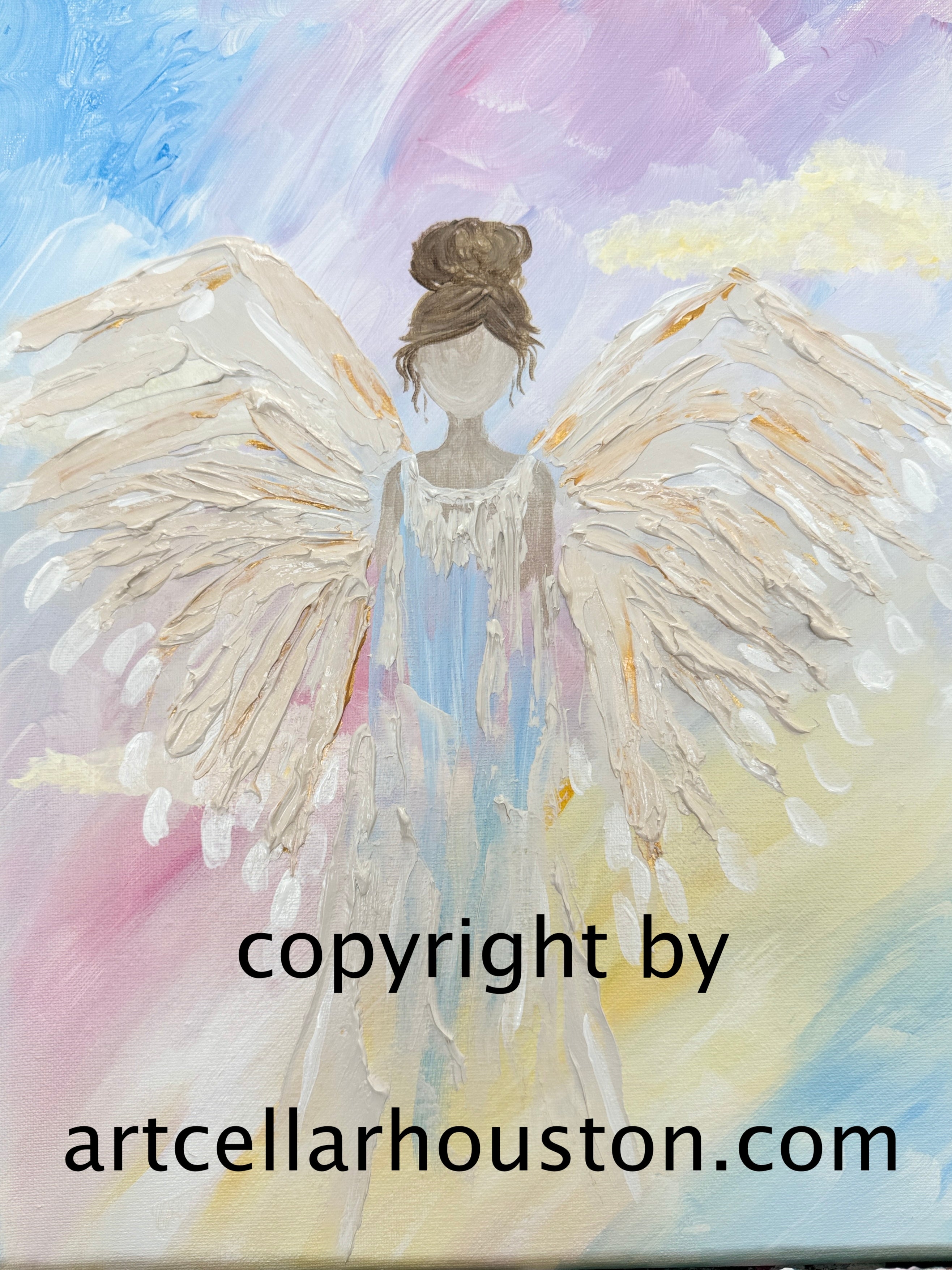 Sat, Oct 19th, 24P “Impasto Angel” Private Houston Mobile Paint Party