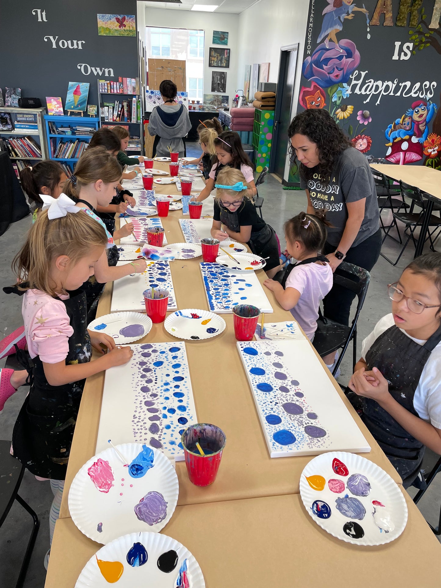 Art Cellar Houston "Saturday Family Paint" Weekly Art Program 2024-2025