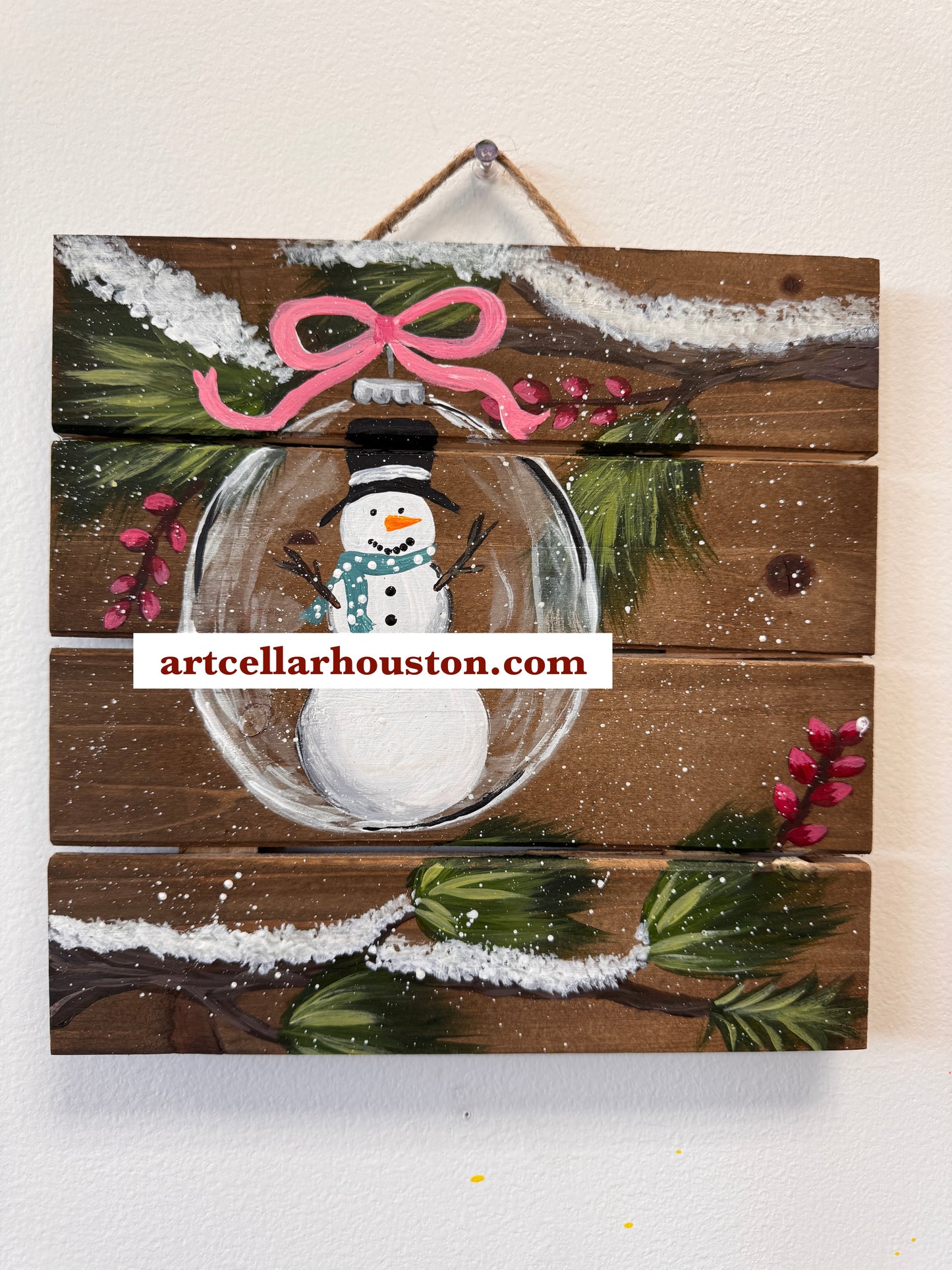 Sat, Dec 13th, 930-1130A “Let it Snowman” Public Houston Painting Class