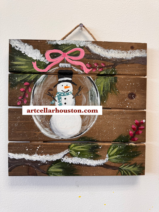 Sat, Dec 13th, 930-1130A “Let it Snowman” Public Houston Painting Class