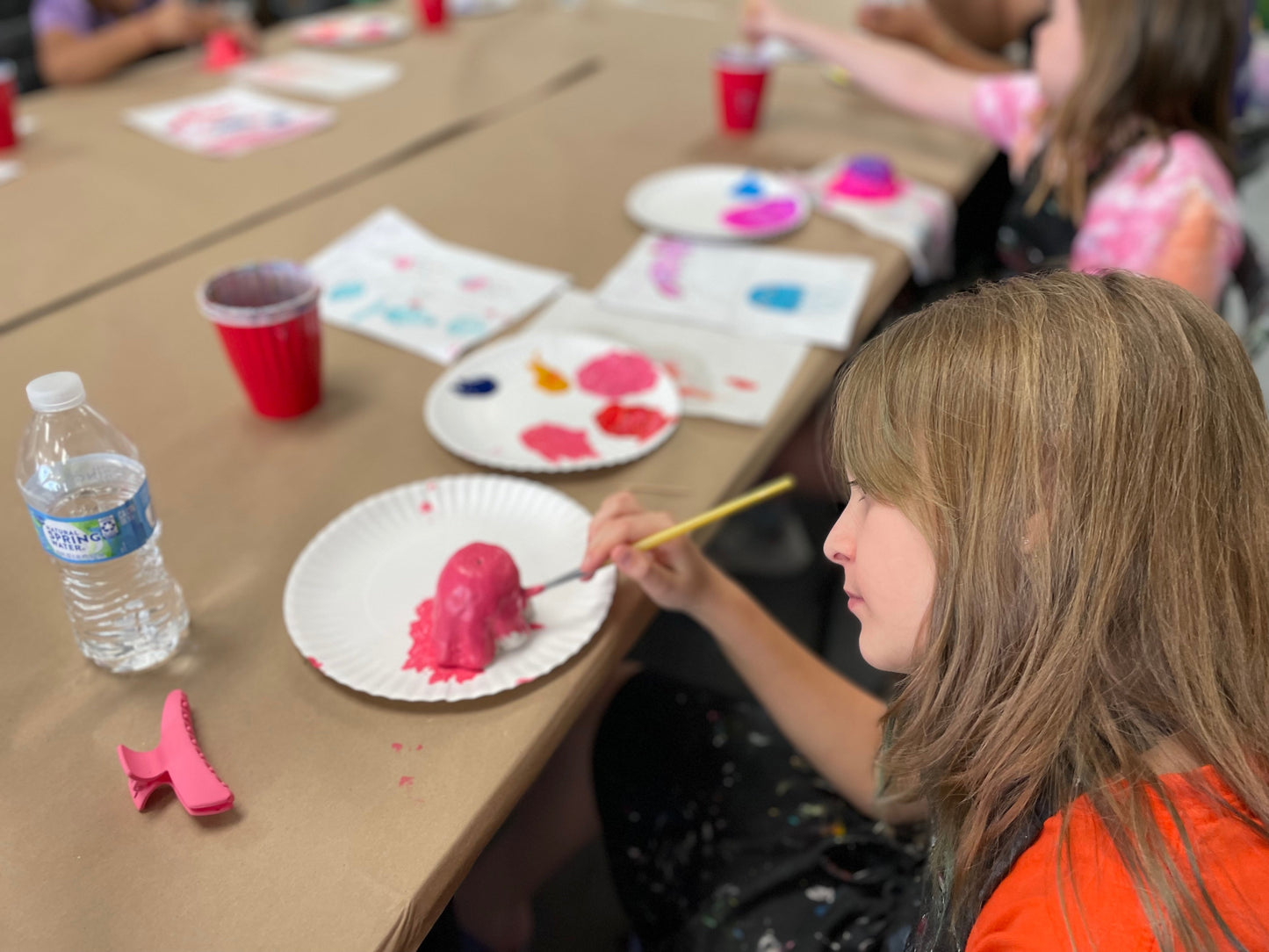 Tue, Jan 20th, 4-6P “Sand Dollar Wind Chime Part II” Public Houston Kids Art Class