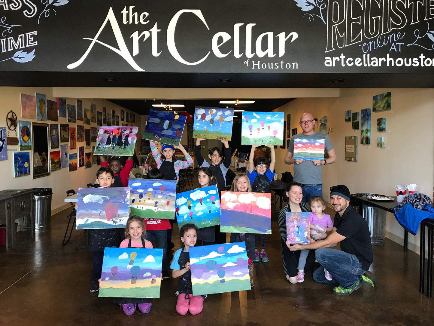 Sat, Mar 16th, 9-11A “Springtime Bunny” Public Houston Family Painting Class