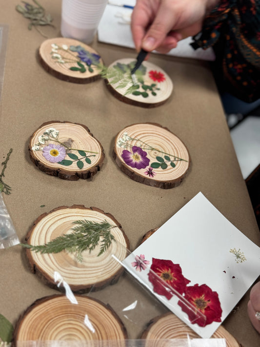 Pressed Floral Coasters DIY Kit