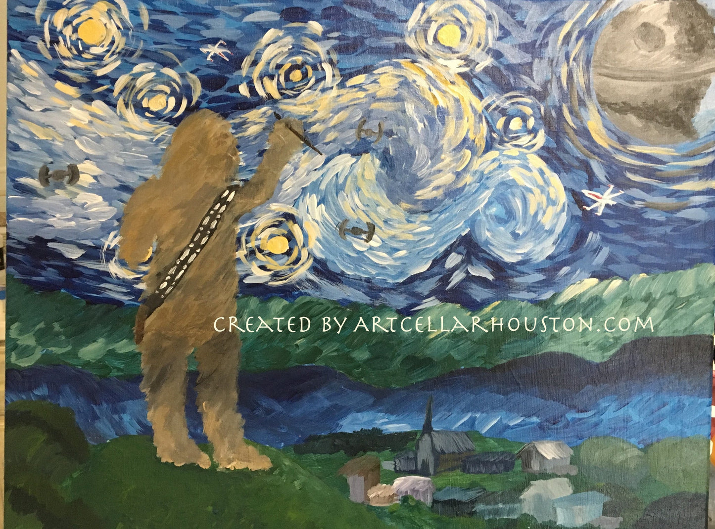 Fri, Mar 8th, 7-9P “Starry Night” Private Houston Wine & Paint Party Host