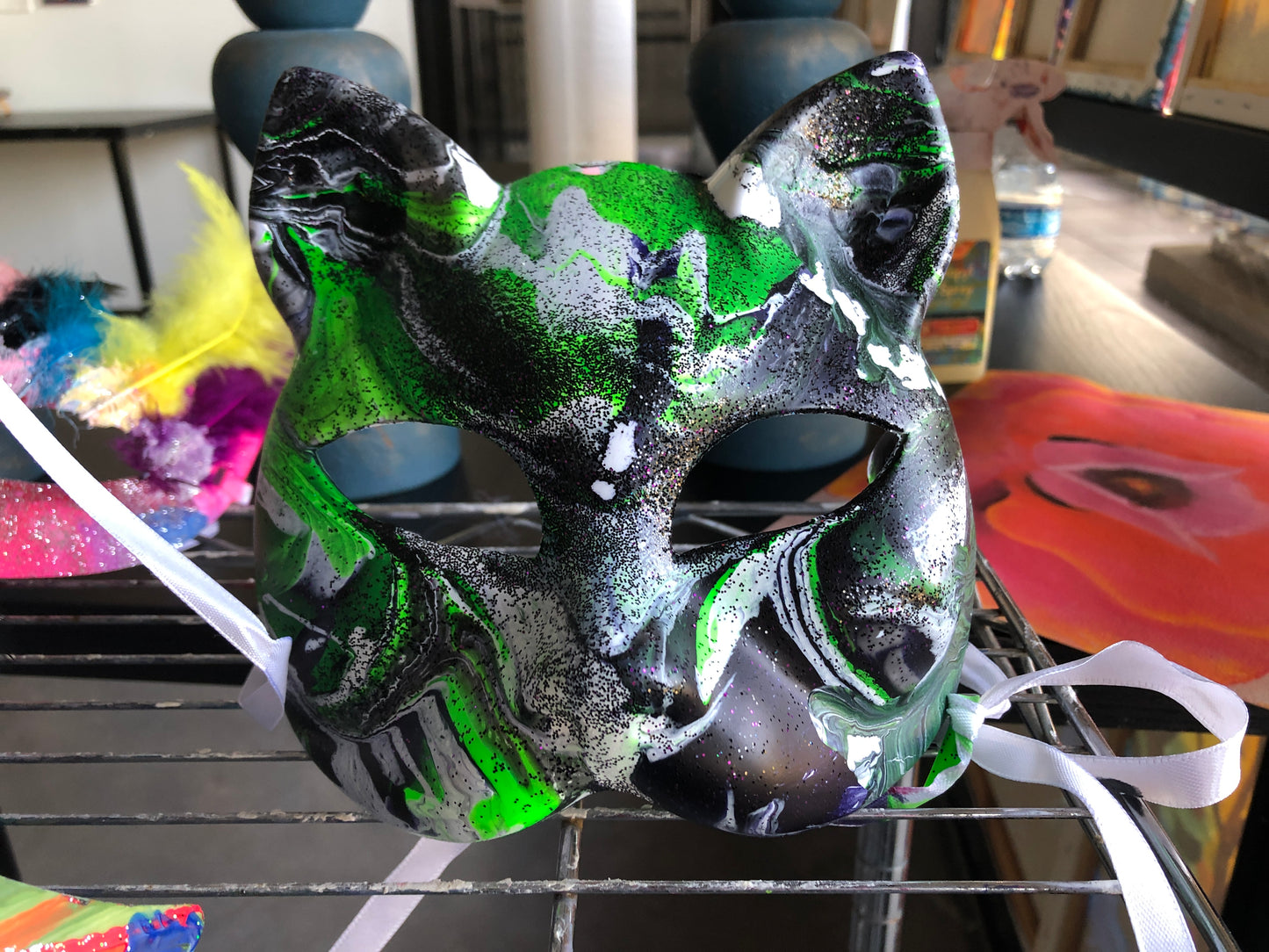 Sat, Mar 1st, 9-11a "Making Mardi Gras Masks” Houston Public Painting Class