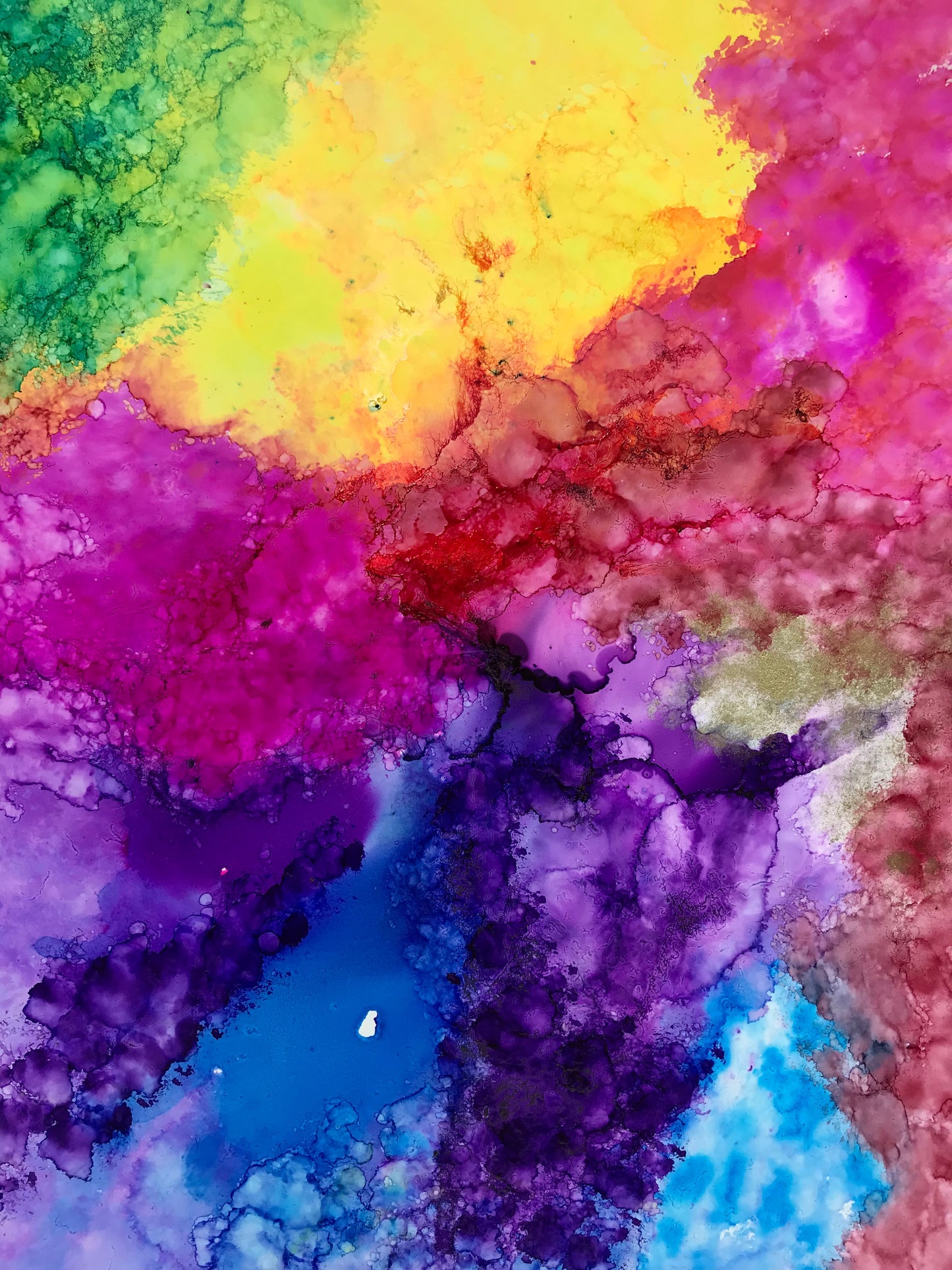 Wed, Apr 28, 1230-230P "Alcohol Inks" Public Houston Painting Class
