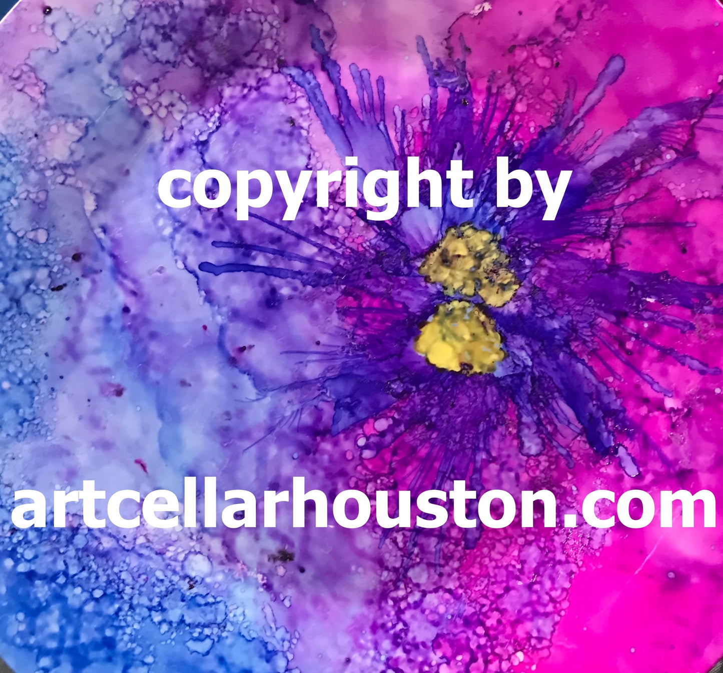 Wed, Feb 12, 4-6p “Alcohol Inks: Love Notes” Public Houston Kids Paint Class
