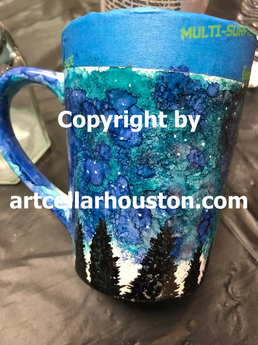 Tue, Oct 22, 11-2p “Alcohol Inks” Houston Private Painting Team Building Event
