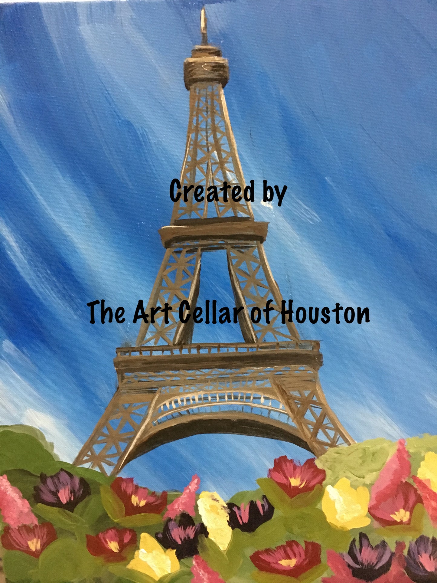 Sat, Oct 1st, 9-11a  “Sketch Basics: Eiffel Tower” Public Houston Family Art Class
