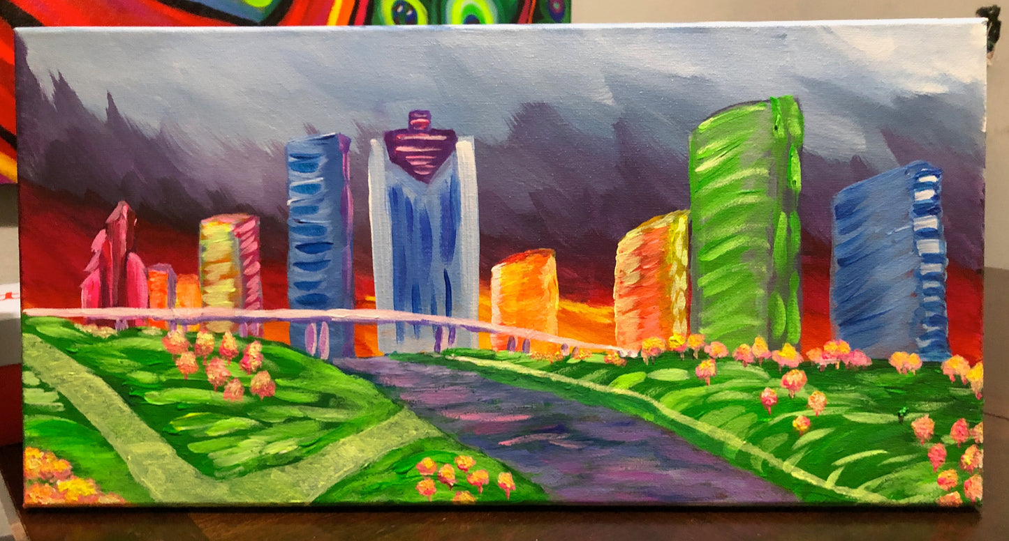 Sat, May 9, 1-3pm "Let's Glow Houston" Private Houston Kids Painting Class