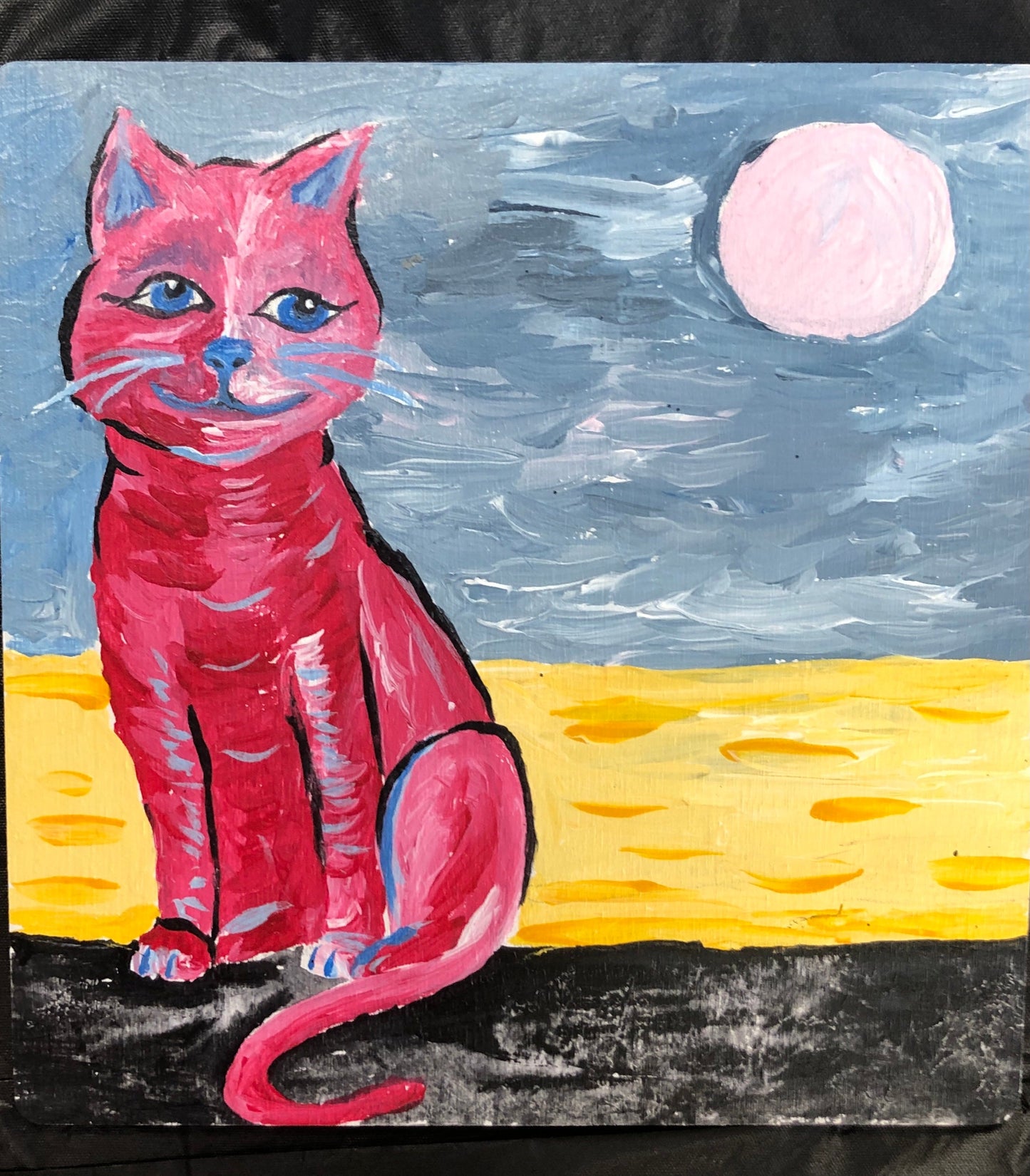 Thu, Oct 6th 4-6P, Kids Paint "All Hallowed Kittens" Public Painting Class