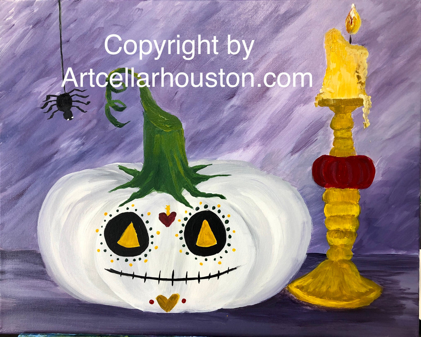 Wed, Oct 21, 4-6p “Pumpkin Spice” Public Houston Family Painting Class
