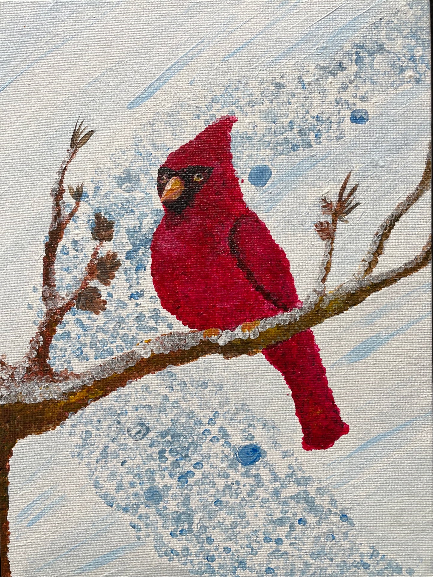 Thu, Feb 10th, 6-8P, "Cardinal Love" Private Virtual Painting Class