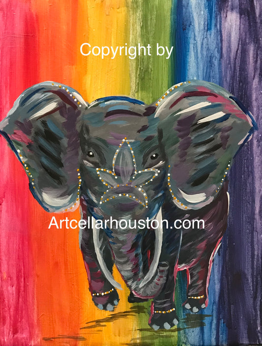 Sun, Oct 28, 3-6pm "My Colorful Journey" PRIVATE Houston Kids Paint Party