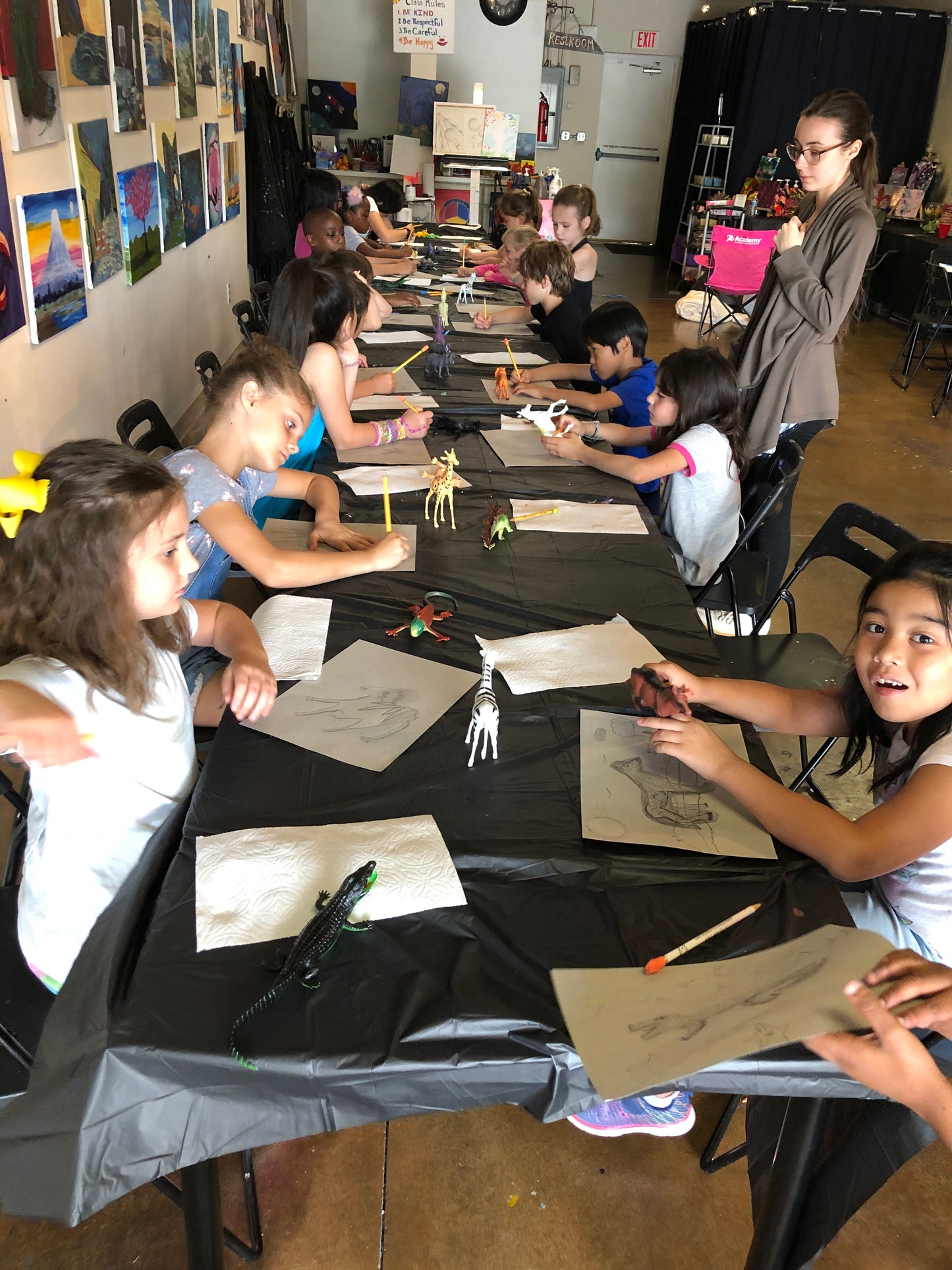 Wed, Sep 20th, 4-6P “Sketch Basics” Public Houston Kids Art Class