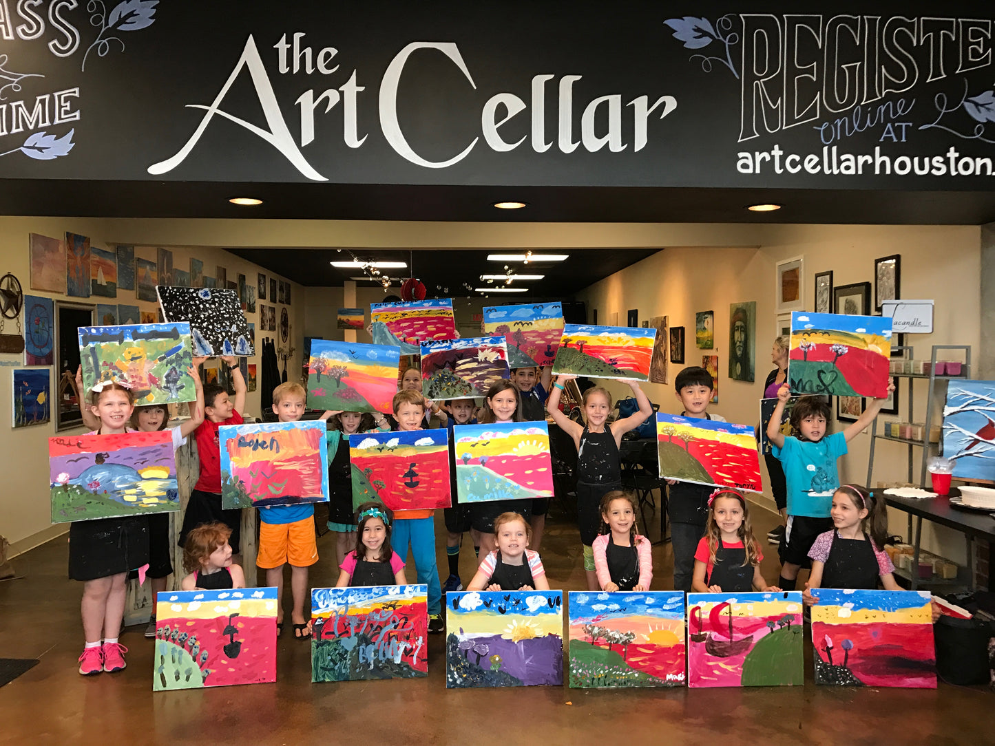 Sat, Nov 2, 9-11am "Polar Borealis" Public Houston Kids Painting Class