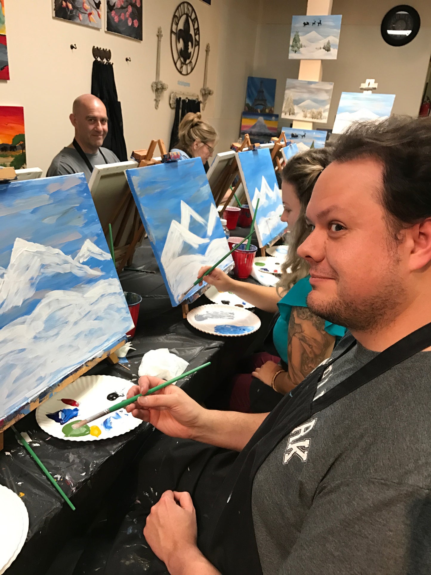 Sun, Feb 22nd, 2-4P "Sunflower Fields" Private Houston MOBILE Kids Painting Party