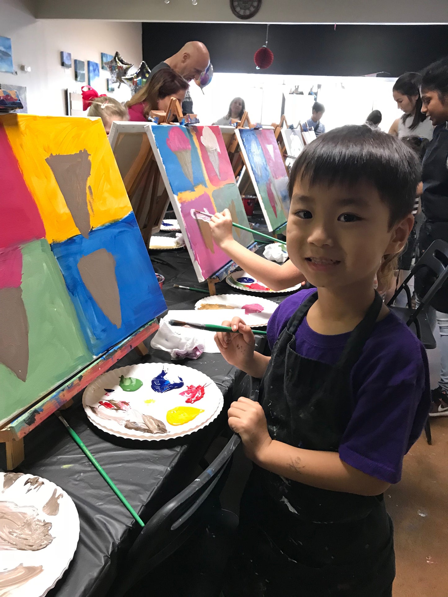 Wed, Jan 31, 4-6pm “City at Night” Public Houston Kids Painting Class
