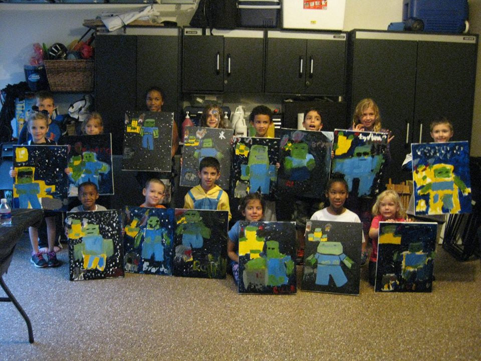 Sun, May 26, 10a-12pm “Sunset Hill” PRIVATE Houston Kids Painting Party