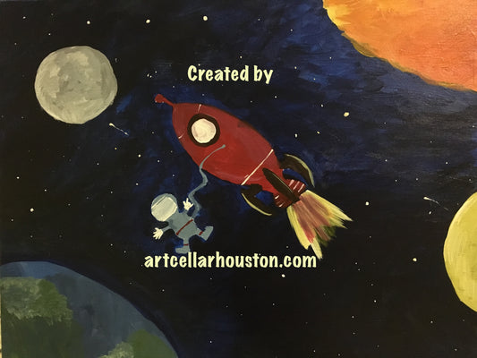 Sat, Oct 11, 330-530p "Outer Space" Private Houston Kids Painting Party