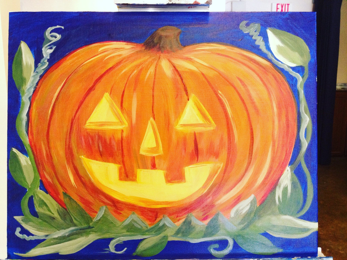 Thu, Oct 20th, 4-6P Kids Paint: “Pastel Pumpkins” Houston Public Kids Painting Class