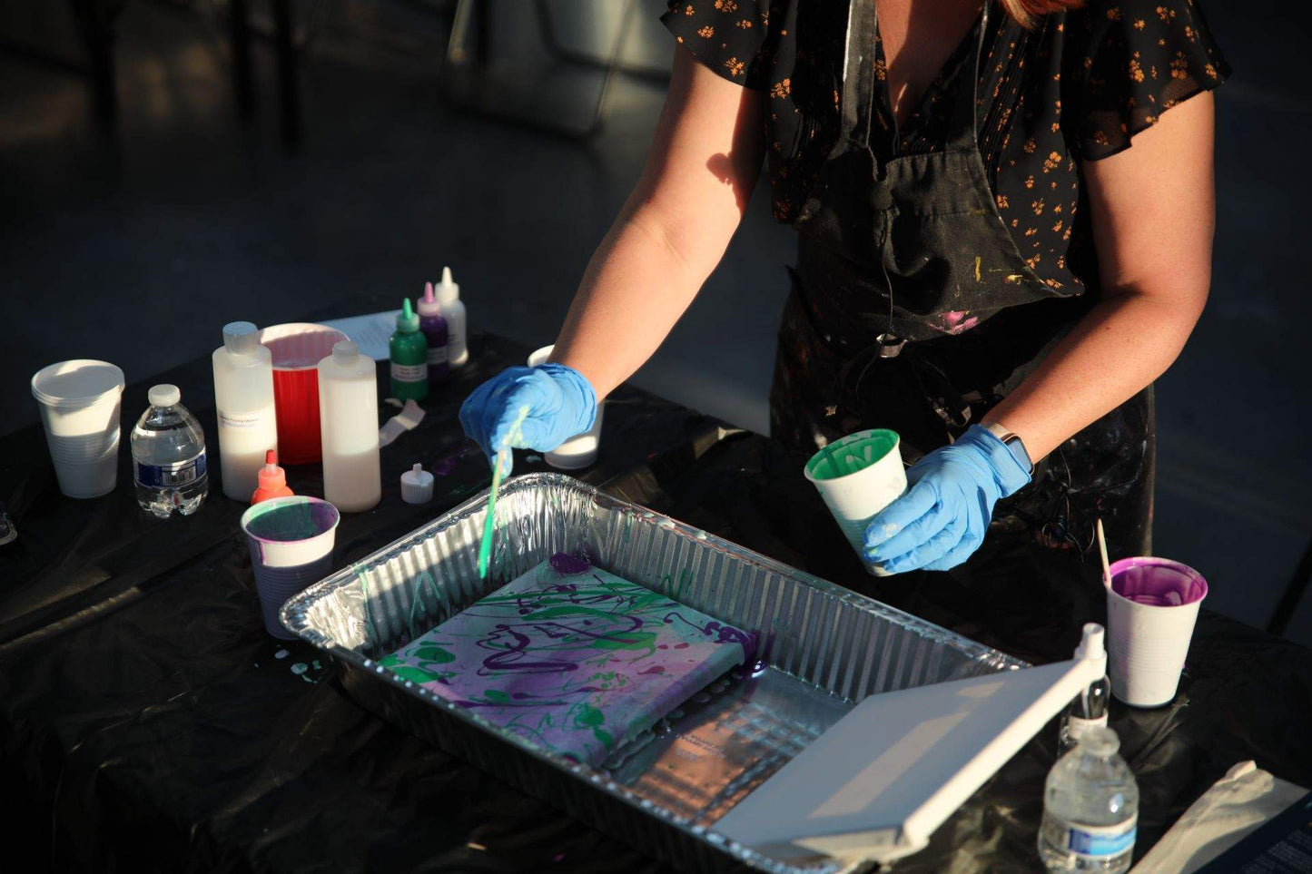Sun, Feb 6, 12-2p "Acrylic Poured" Private Kids Painting Party
