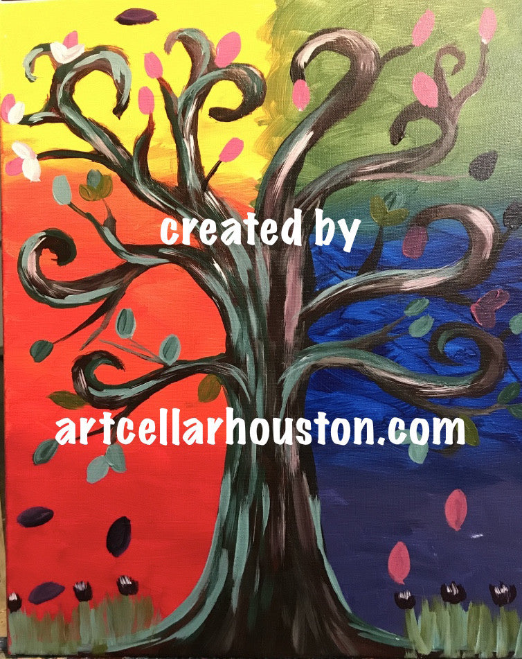 Wed, Sep 19, 4-6pm "Tree of Life" Houston Public Kids Painting Class