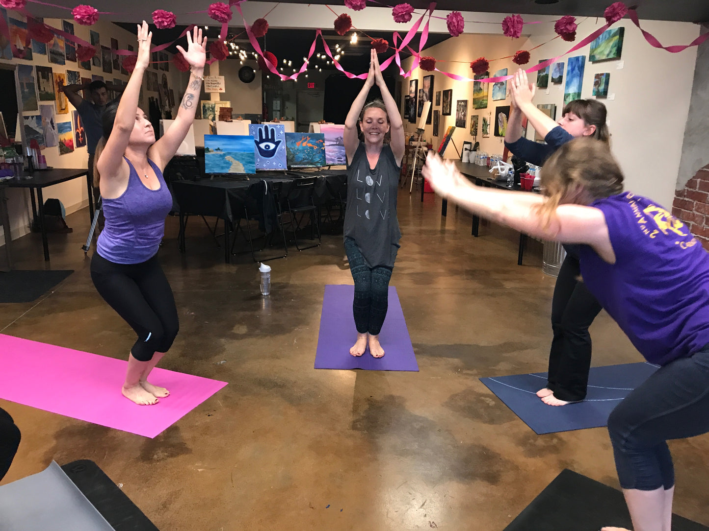 Wed, Oct 31, 9-12am Slow Flow Mojo Public Houston Yoga and Paint Class