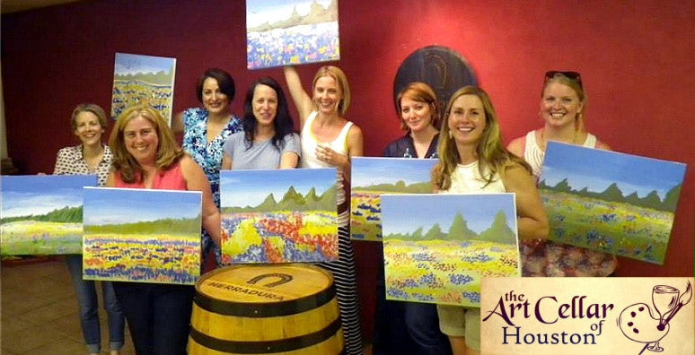 Tue, Jan 17th, 6-8P "Elephant's Sunset" Private Mobile Spring Wine and Painting Class