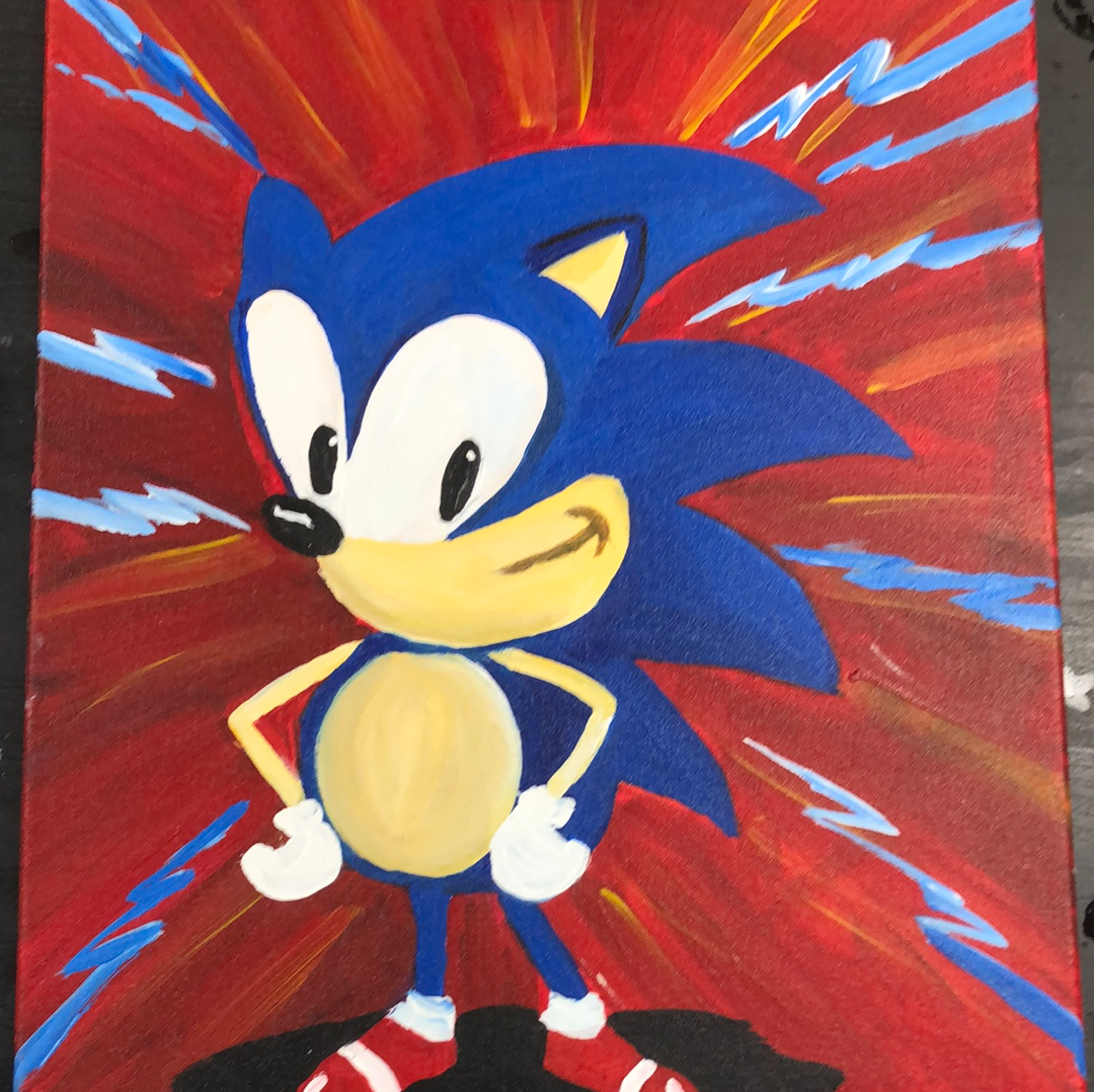 Sun, Oct 22nd, 2-4p "Sonic Hedgehog" Private Houston Kids Painting Party