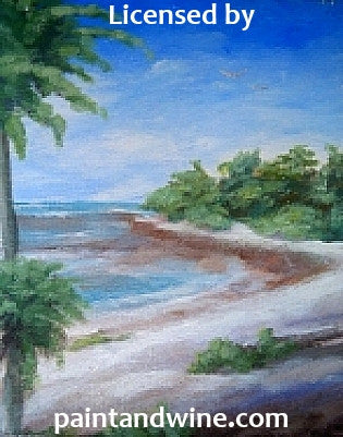 Sat, Sep 9, 7-10pm “Hidden Cove” Public Houston Wine and Painting Class