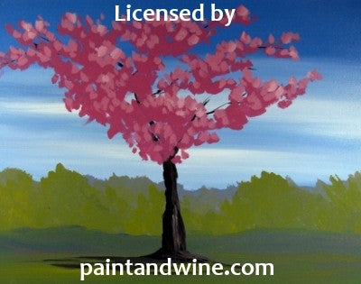 Wed, Aug 30, 330-5p “Kids Paint Cherry Tree" Houston Public Painting Class