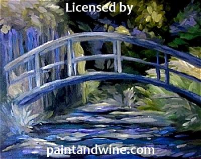 Wed, Sep 9, 4-6p Kids Paint "Garden Bridge" Public Houston Acrylic Painting Class