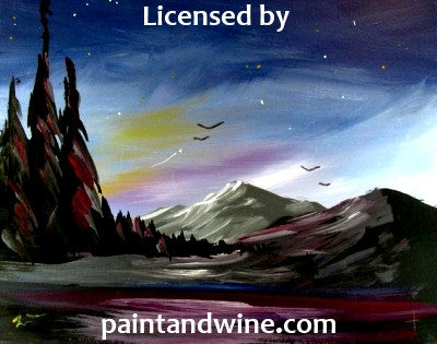 Tue, Aug 22nd, 6-8P “Northern Lights” Private Houston Corporate Painting Party