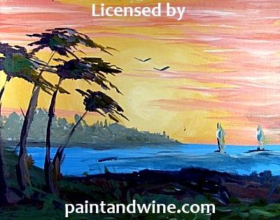 Sun, Apr 2nd, 3-6p “Sunset Cove” Private Houston Kids Painting Party